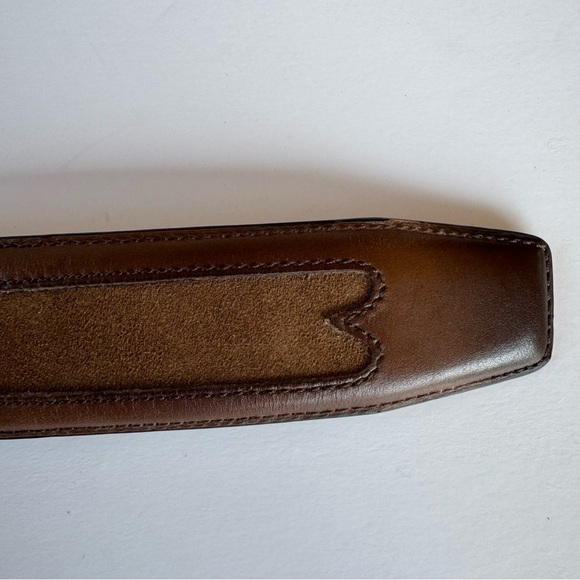 New Mezlan Tan Brown Leather Belt size 36 - Picture 4 of 6